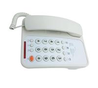 Corded Telephone Basic Landline Phone for Seniors Analog Home with Redial Corded Small Desk Guest Room Telephone Hotel Guest Room