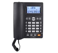 Corded Telephone with LCD Display and Speakerphone with Answering Machine for Telephone Calculator (Black)