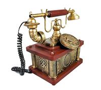 Corded Teleplandline Telephones House Phones S Retro Landline Telepold Fashion Home Phones Model Resin Desktop Ornament Figurine For Home Bedroom Living Room