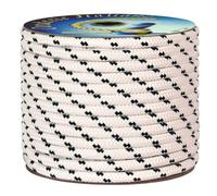Corderie Italiane 6000501 - 00 Braid Nautica, 10 mm-020 MT, White with Blue Plastic Label, Color: White with Blue Marker