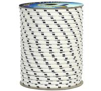 Corderie Italiane 6000518 - 00 Braid Nautica, 10 mm-030 MT, White with Blue Plastic Label, Color: White with Blue Marker