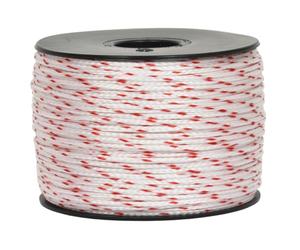 Corderie Italiane 6004325 - 00 Nylon Rope, 1.8 mm-100 MT, in The Reel, White/Red