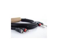 Cordial 14840 Audio Cable Jack-RCA 1.50m Black PVC