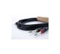 Cordial 14862 Audio/phono Y adapter PVC coating Twin cable 3.5 mm ...