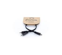 Cordial 14888 RCA Y adapter black PVC 0.30 m twin cable audio/phono