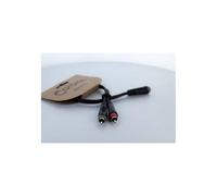 Cordial 14889 Jack/RCA Y adapter Black PVC 0.30 m Twin cable Audio...