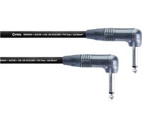 CORDIAL - 15cm Guitar Patch Cable with Neutrik Mono Retro Plugs Angled Jack Plugs - ECL ECOCORD-0.15RR