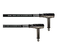 CORDIAL - 15cm Guitar Patch Lead, Rean Plug, Angled Pancake - ECL ECOCORD-0.15RR-PCAKE