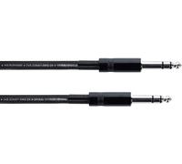 Cordial 14817 Jack Audio Cable Black PVC 3 m 6.3 mm Stereo Jack Plugs