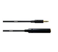 Cordial CFM 0.15 WK Jack Connection Cable Jack 3.5 mm Stereo Gold/Female Jack 6.3 mm Stereo Gold/Length 0.15 m
