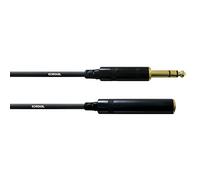Cordial CFM 7.5 VK Symmetric Jack Connection Cable Jack 6.3 mm Stereo Gold/Jack Sockets Stereo Gold 6.3 mm/Length 7.5m