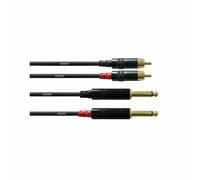 Cordial CFU 1.5 PC RCA To 3.5mm Cable - 1.5m Pair