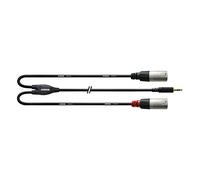 Cordial CFY 1.8 WMM Y-Adaptor Cable 3.5 mm Stereo Jack Gold to 2 x XLR Male 1.8 m
