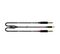 Cordial CFY 6 VCC Y-Adaptor Cable 3.5 mm Stereo Jack to 2 x 6.3 mm Mono Jack Gold-Plated Contacts 6 m