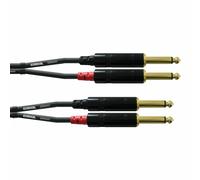 Cordial Connection Cable 6 m 2x Jack 6.3mm Mono/2x Jack 6.3mm Mono - Gold