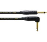 CORDIAL - CSI9PR-GOLD - Instrument Cable Jack straight/angled for studio 9 m, NEUTRIK 6.35mm angled/straight gold-plated connectors, Pico