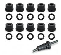 Cordial Mart 20PCS Clutch Master Slave Cylinder Seal Repair Kit | Premium Rubber, OE 02F141143A 1K0798741, Compatible with VW Audi Seat Skoda, 10 Seals & 10 O-Rings, Leak-Proof Pipe Repair