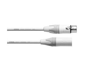 CORDIAL Micro XLR Cable 10 m White Microphone Cable Peak Symmetrical