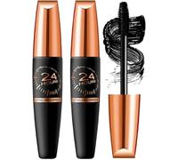Cordialk Waterproof Silk Fibre Thick Lengthening Mascara,2025 Upgraded 4d Silk Fiber Lash Mascara,24 Hour Long Lasting Volume & Length Thickening Liquid Lash Extensions Smudge-Proof for Women (2 Pcs)