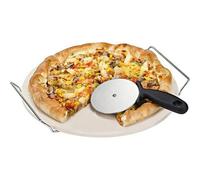 Cordierite Pizza Stone For Oven Grill & Bbq Withstands Over 1000C Crisp Non-Stick Baking Surface Natural Odourless