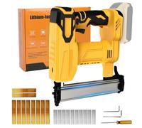 Cordless 18GA Brad Nailer for Dewalt Battery, 2-in-1 Jam-Proof Electric Nail Gun Stapler Staple Gun with 2000 Nails, Staples 80 Shots/Min Brushless Brad Gun for Home Improvement, Woodwork