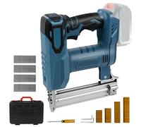 Cordless 18GA Brad Nailer for Makita 18V Battery, 2 in 1 Brushless Nail Gun/Staple Gun with 500 Nails and 500 Staples, Dual Protection, for Woodworking (Without Battery)