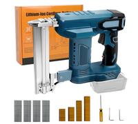 Cordless 18GA Brad Nailer for Makita 18V LXT Battery, 2 in 1 Electric Stapler Nailer Gun with 500 Nails and 500 Staples, Dual Protection Design, for Home Improvement, Woodworking (No Battery)