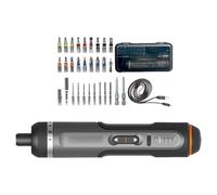 Cordless 4V Electric Screwdriver Practical Power Screwdriver with Multiple Bits Designed for Low Light Conditions Electric Tool