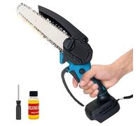 Cordless 6 inch Chainsaw Compatible with Makita 18V Lithium Battery for Trimming Trees Cutting Wood, Perfect Gardening Tools for Men dad Husband (Tool Body | No Battery)