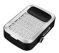 Cordless 80W Nail Dust Vacuum Collector, Adjustable-Speed Rechargeable Nail Fan, Low Noise Nail Debris Suction For Manicure Desk