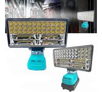 Cordless 90W LED Work Light for Makita 18V Battery, 6800 Lumen Battery Powered Lighting, Waterproof Jobsite Flood Lights for Construction Site, Workshop, Garage, Camping and Car Repairing (No Battery)