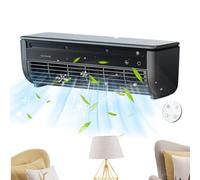 Cordless Air Conditioners, 2025 New Wall Mounted Ac Unit, Portable Space Saving No-Drill Wall AC Unit Fan 3 Speeds With Remote Control, For Home Office Desk