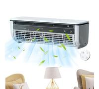 Cordless Air Conditioners, 2025 New Wall Mounted Ac Unit, Portable Space Saving No-Drill Wall AC Unit Fan 3 Speeds With Remote Control, For Home Office Desk