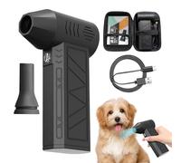 Cordless Air Duster - 14.3x9.3x3.9cm Small Electric Turbo Fan Air Duster | 3 Gear Adjustable Reduce Noise Interference, Dryer Portable Handheld Cleaning Accessories for Women Men Pet Outdoor House