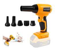 Cordless Air Duster Blower for Dewalt 20V, 130000RPM Handheld Dust Cleaner Brushless Leaf Blower with Adjustable Speed & 5 Nozzles for Garden, Car, Computer, Keyboard