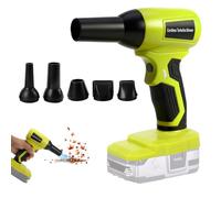 Cordless Air Duster Blower for Ryobi 18V, 130000RPM Handheld Dust Cleaner Brushless Leaf Blower with Adjustable Speed & 5 Nozzles for Garden, Car, Computer, Keyboard
