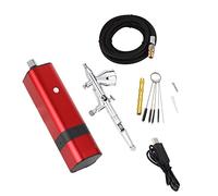 Cordless Airbrush Makeup Kit, 180W Dual Action Electric Beauty Compressor for Professional Use, Portable Small Air Brush with Flip-Top Design