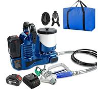 Cordless Airless Paint Sprayer, 1.2L Portable Spraying Machine with 21V Battery, 6-Speed Adjustable for Smooth Coating, Garden Fences, Small Renovation