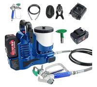 Cordless Airless Paint Sprayer, 550W High Pressure with 1.1L/Min Flow Rate, Lithium Battery, Adjustable 6-Speed Spray Gun for Furniture, Fence, Walls, Cabinets