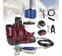 Cordless Airless Paint Sprayer, Lithium Battery Powered Spray Gun with 1.2L Hopper, 15MPa Max Pressure & 6-Speed Adjustment for DIY Painting