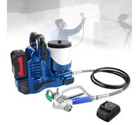 Cordless Airless Paint Sprayer with 1.1L/Min Flow, 15MPa Max Pressure, 6-Speed Control for Latex, Varnish, Water-Based Paint, Ideal for DIY & Professional Projects