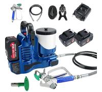 Cordless Airless Spraying Machine, 1.1L/Min High Pressure with Lithium Battery, Backpack Spray Gun for Furniture, Fence, Walls, Cabinets