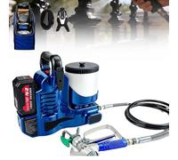 Cordless Airless Spraying Machine Handheld Paint Spray Gun Battery Powered with Adjustable Speed and Flow for Interior Exterior Painting