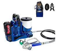 Cordless Airless Spraying Machine, Portable High-Pressure Electric Spray Gun with Lithium Battery and Adjustable Speeds for Latex Paint in Commercial and Residential Applications