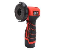 Cordless Angle Grinder, 16.8V Brushless Angle Grinder with 6 Disc Cutter 3 Flap Disk Angle Grinder Tool, for Cutting Polishing and Sharpening 28000RPM (GB Plug)