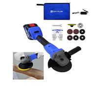 Cordless Angle Grinder 21V 115mm with Brushless Motor, 3 Speeds, 10000RPM Handheld Polishing Angle Grinder with 115mm Cutting Grinding Wheel