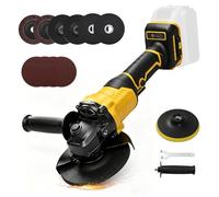 Cordless Angle Grinder Compatible with DEWALT 18V 20V Batteries, 800W 5025 Brushless Metal Grinder with 3 Variable Speed 125mm Handheld Grinding Tool for Cutting Grinding Polishing