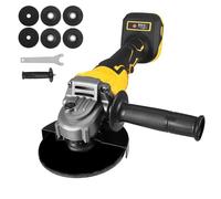 Cordless Angle Grinder Compatible with Dewalt 18V-21V Battery, 900W Copper Core Brushless Grinding Tool with 3 Variable Speed Adjustable, Battery Grinder for Metal Cutting Polishing Rust Removal