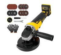 Cordless Angle Grinder for Dewalt 18V/20V Battery, 8000RPM Brushless Grinder Tool with 125mm Grinding Blades for Cutting, Grinding, Polishing(NO Battery)