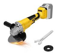 Cordless Angle Grinder for Dewalt 18V 20V Max Battery, 125mm Brushless Angle Grinder Tools, 0-10000RPM, for Cutting, Grinding, Polishing (Tool Only, No Battery)
